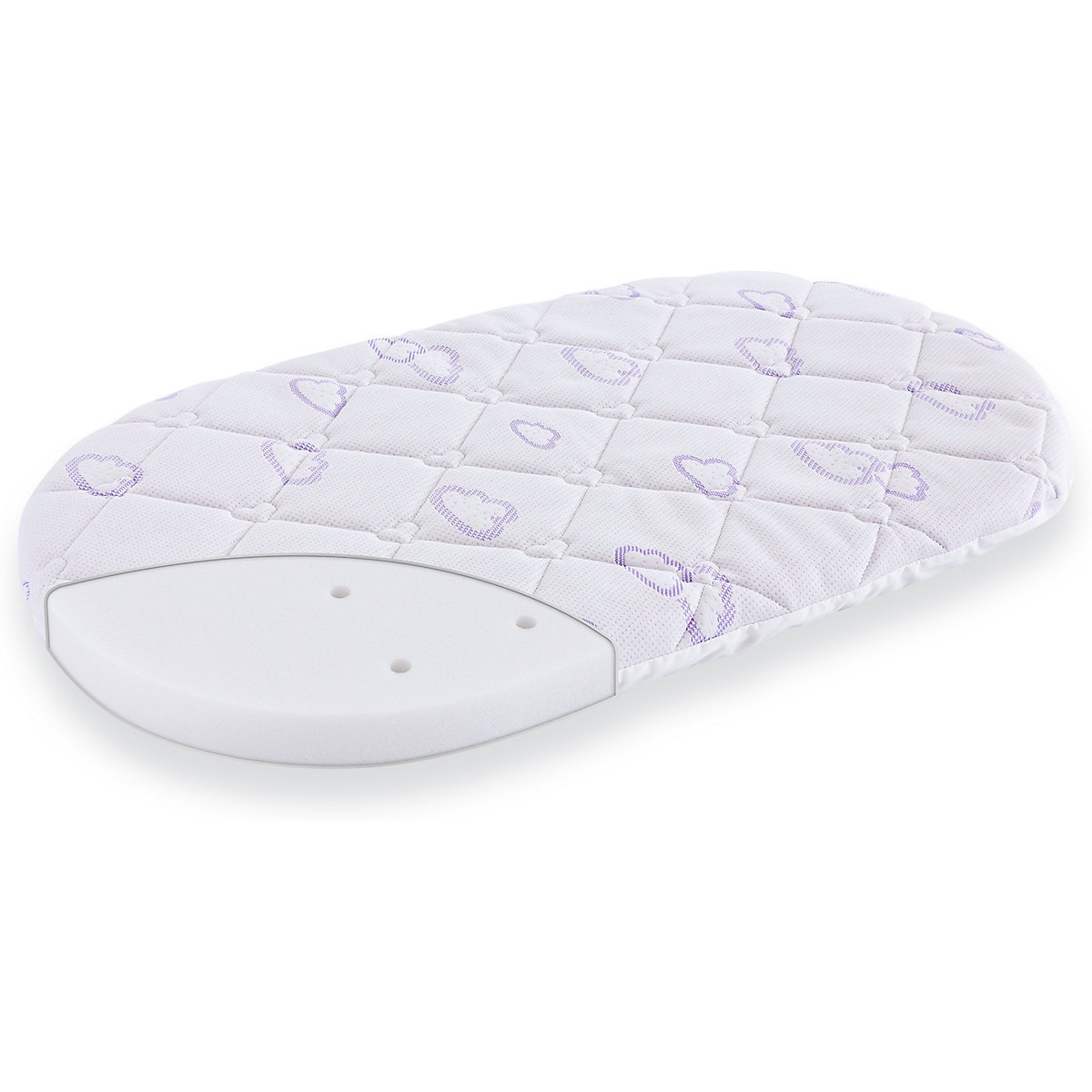 Matratze für Stubenkorb Sleepy Größe 37 x 70 x 5 cm (oval)