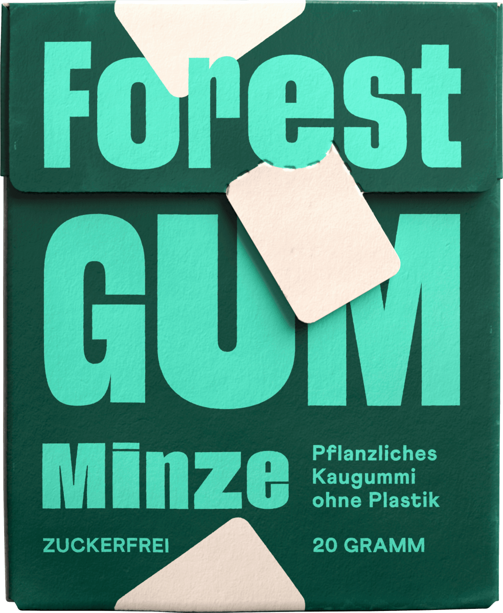 Kaugummi, Minze, zuckerfrei (10 Stück), 20 g