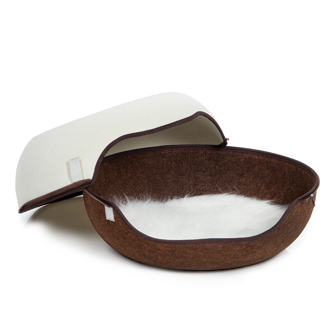 Canadian Cat Company Katzenbetten & Katzensofas Canadian Cat Company Filz Katzennest 2.0 weiß