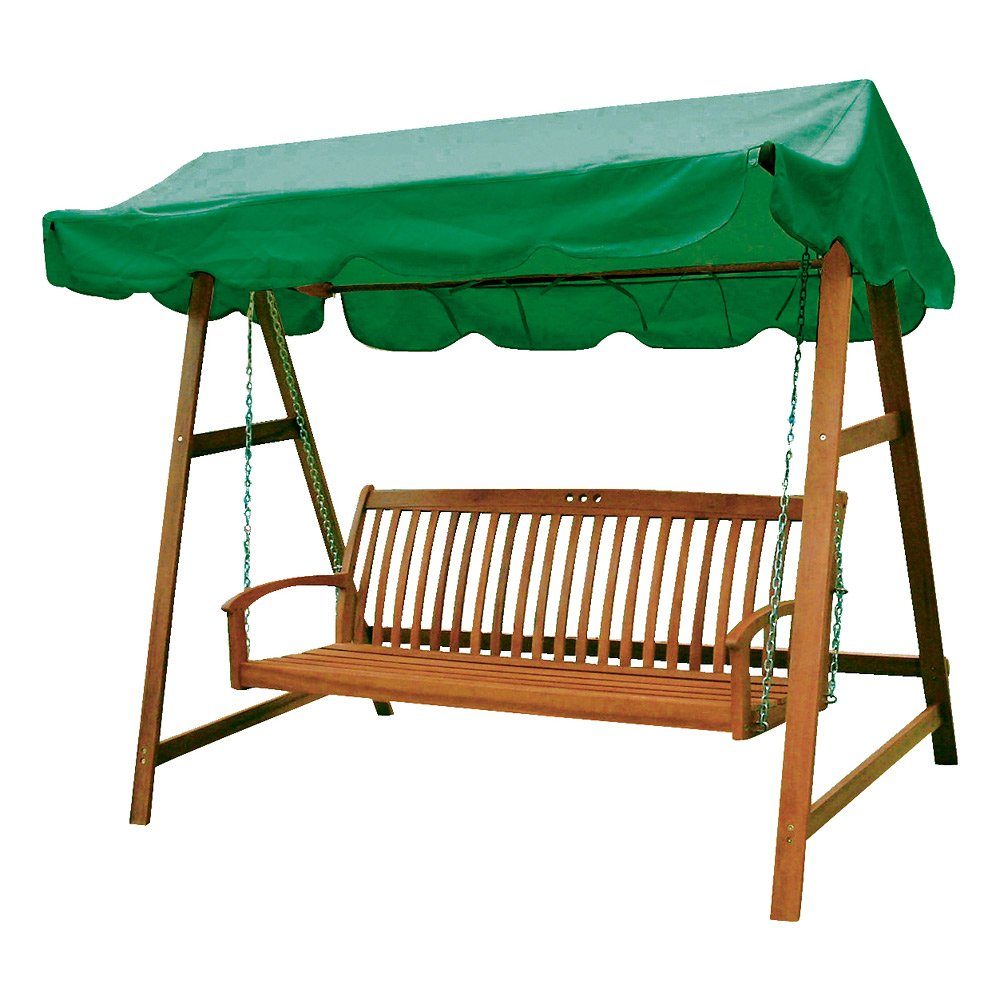 Lomadox Hollywoodschaukel GARDA-120, mit Sonnendach aus Eukalyptus, B/H/T: ca. 200/180/130 cm