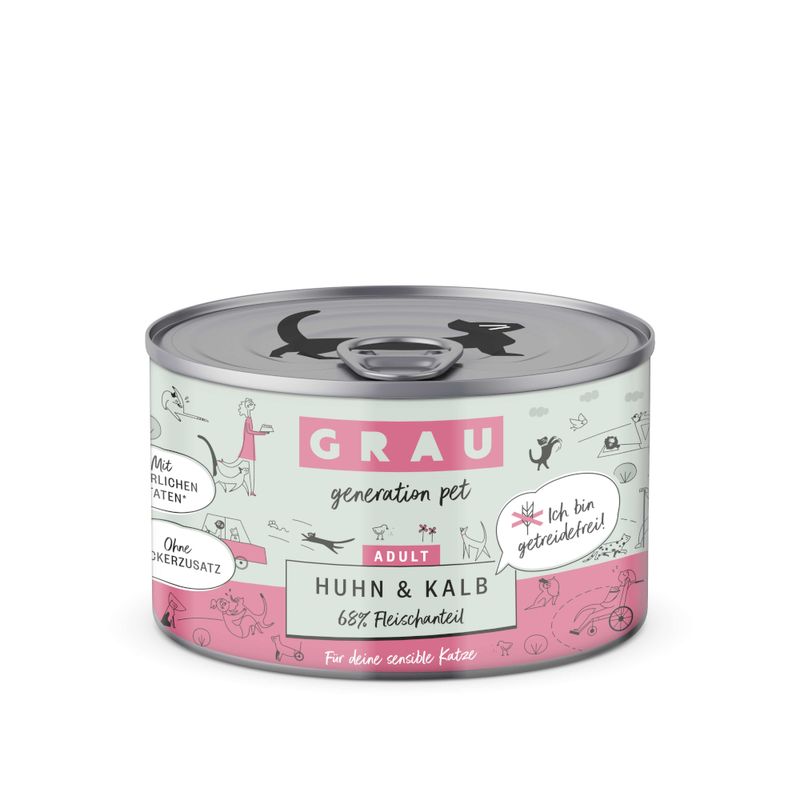 Sparpaket GRAU Adult Getreidefrei 24 x 200 g