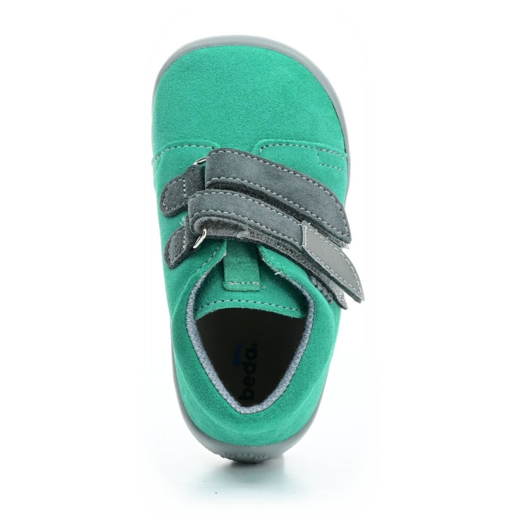 Beda Sam mit Membran (BF 0001/W/M) grüne Barfuß-Stiefeletten