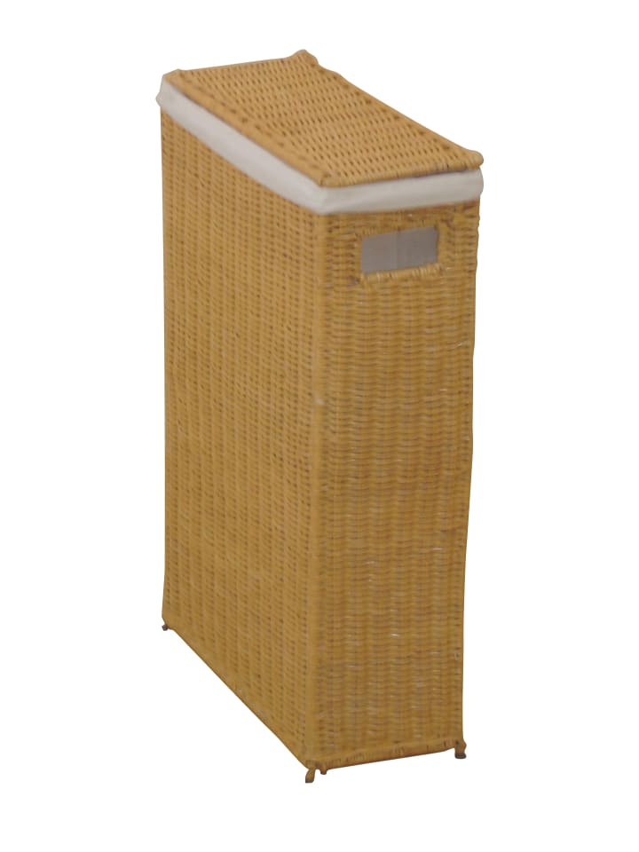 möbel-direkt Raumspar-Wäschekorb Wäschekorb in Rattan beigefarben günstig kaufen 1 Stück