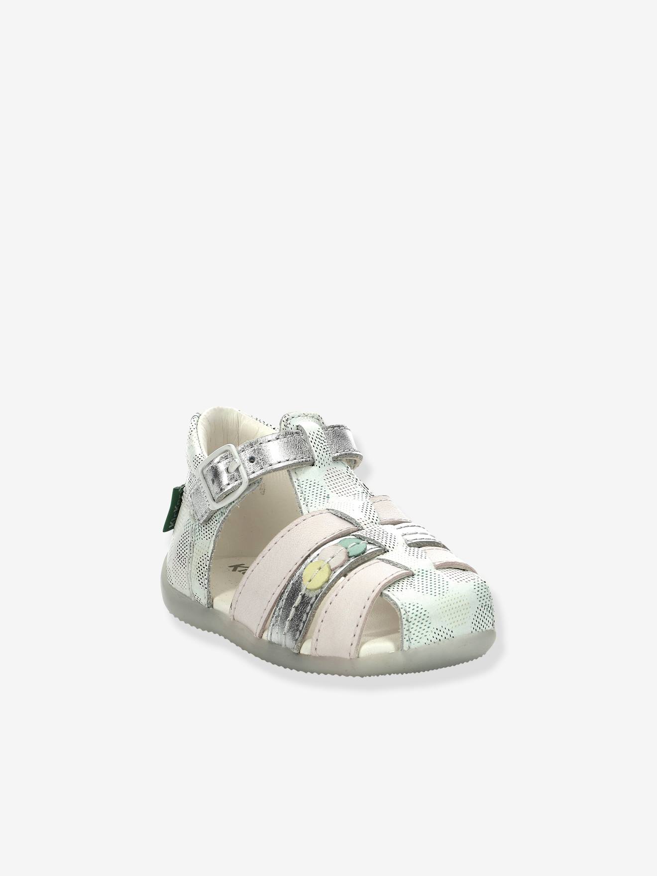 Kickers Baby Sandalen BIGFLY-2 ICONIQUE BIBOO KICKERS - silber/weiß