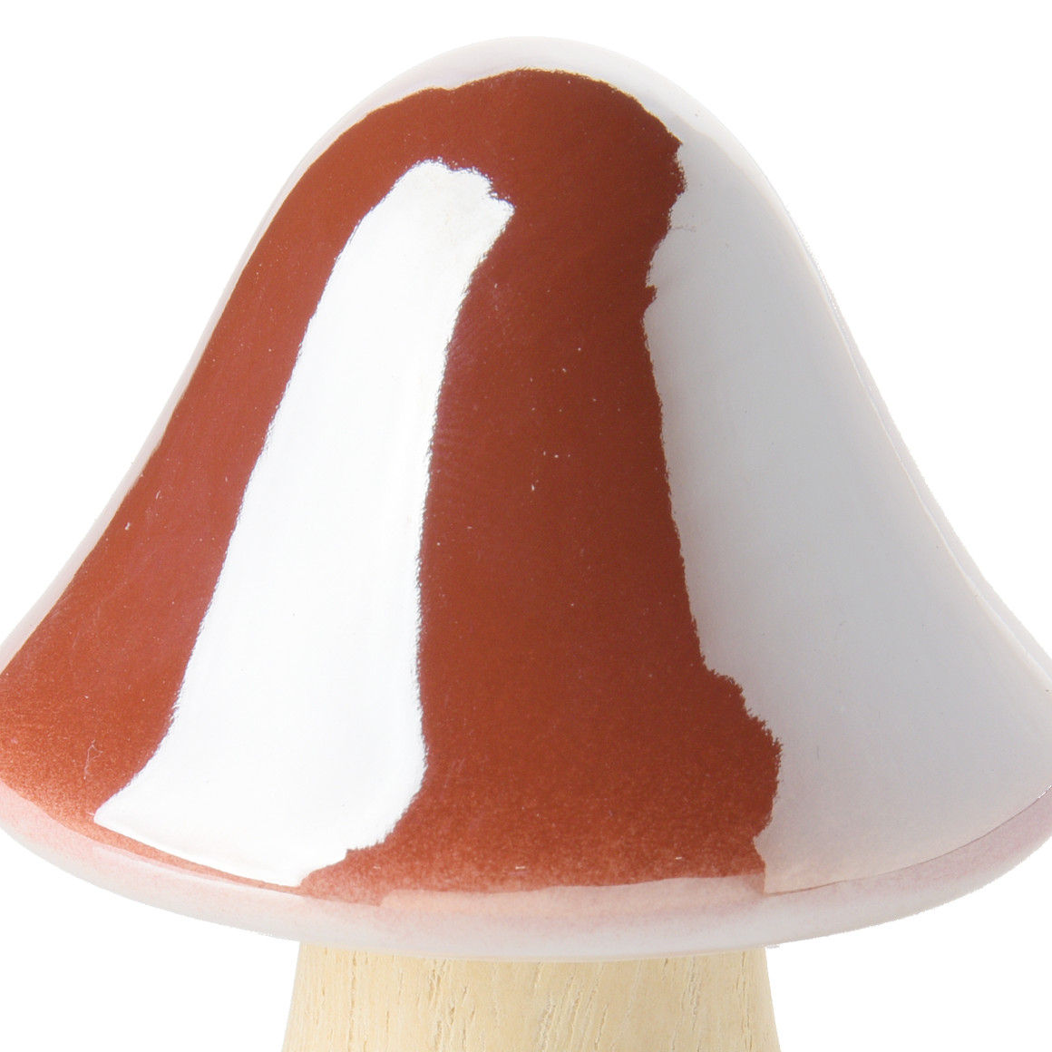 Kleiner Deko-Pilz mit Keramikkopf