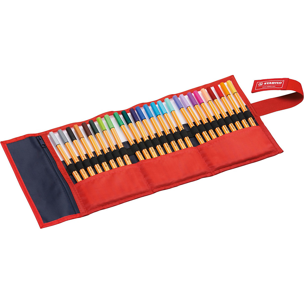 Fineliner point 88, 25 Farben im Rolletui