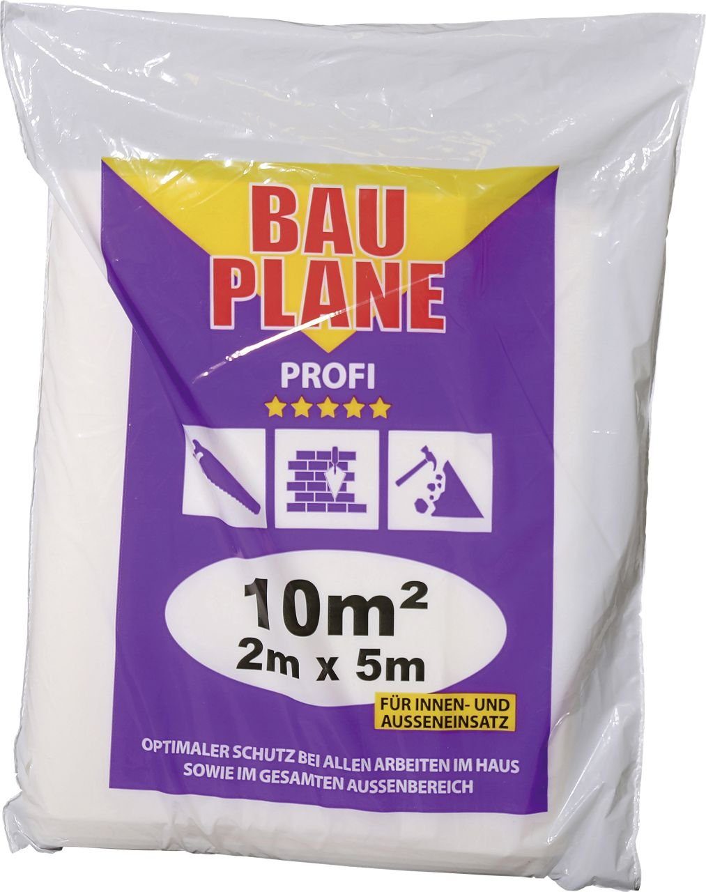 Jufol Gartenmöbel-Schutzhülle Jufol Bauplane Profi 0,08 mm 5 x 2 m = 10 m²