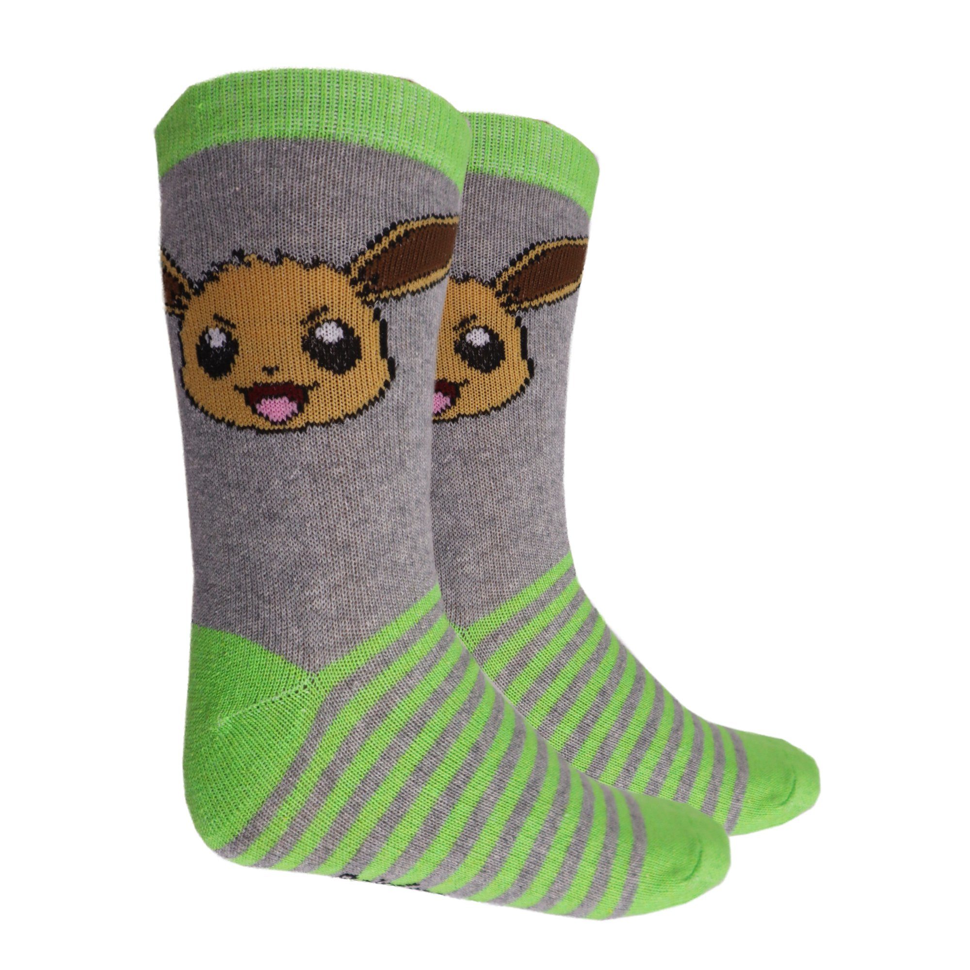 POKÉMON Langsocken Pokemon Pikachu Mädchen Kinder Socken 3er-Pack Gr. 23 bis 34