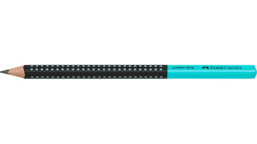 FABER-CASTELL Bleistift Jumbo Grip Two Tone schwarz/türkis