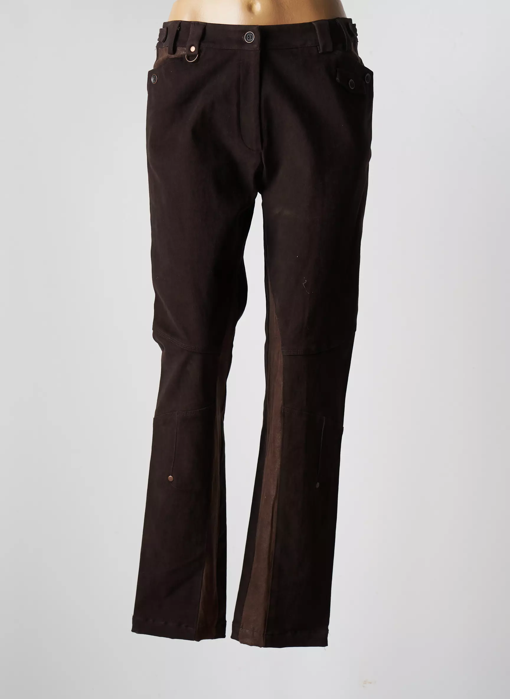 Perspectives Pantalons Droits Femme couleur marron