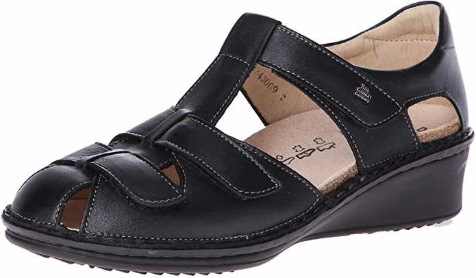 FINN COMFORT Klassische Sandalen schwarz Fünen silber