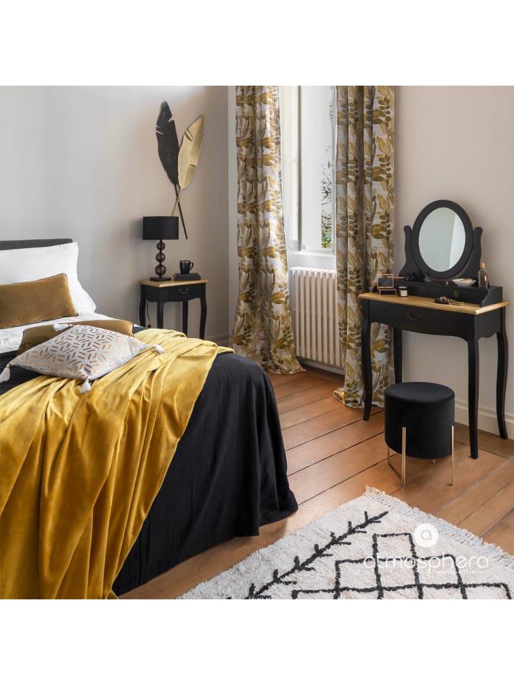 Atmosphera Créateur d'intérieur Fleecedecke in gelb günstig kaufen onesize