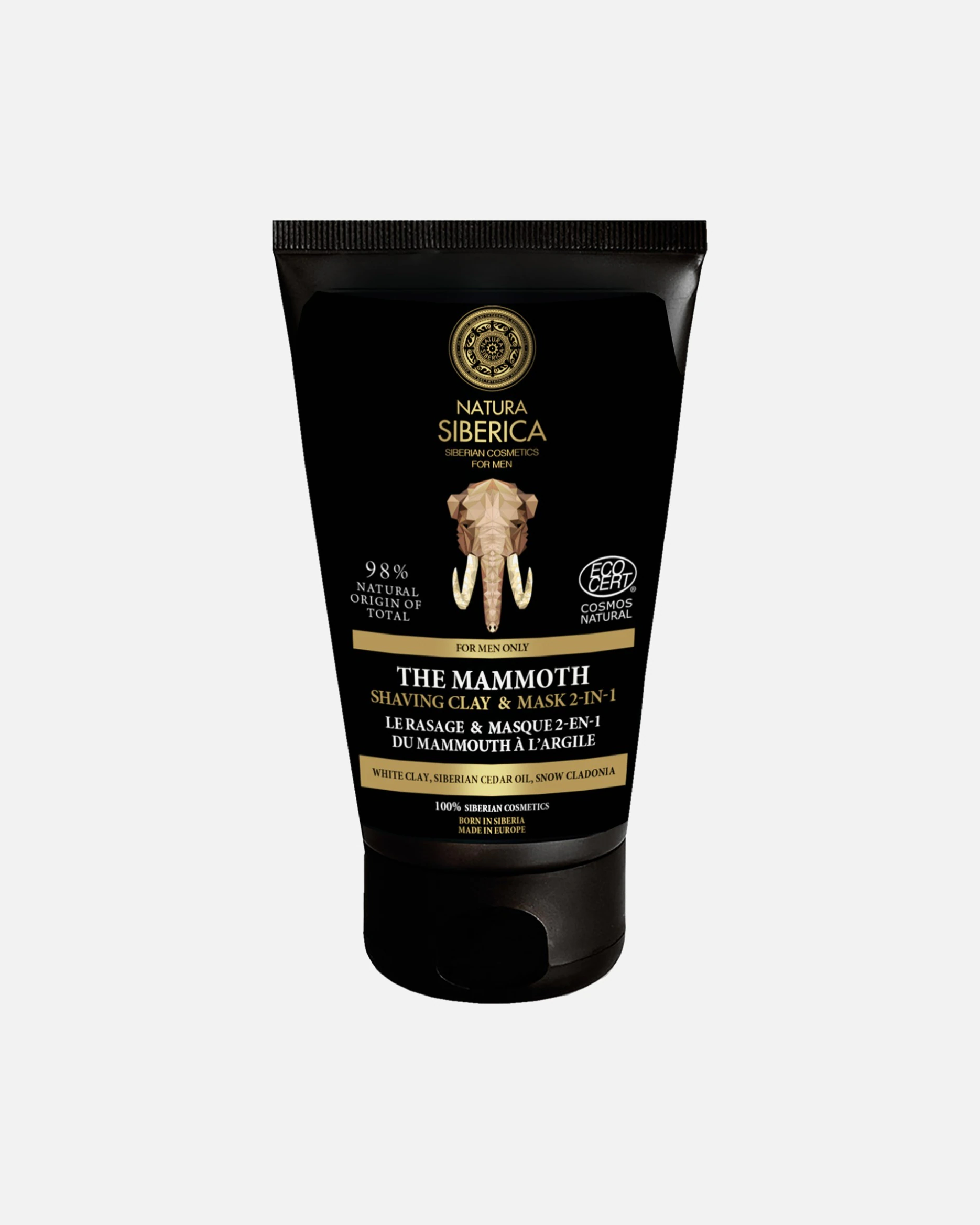 Natura Siberica 2 u 1 brijanje i maska od mamutske gline
