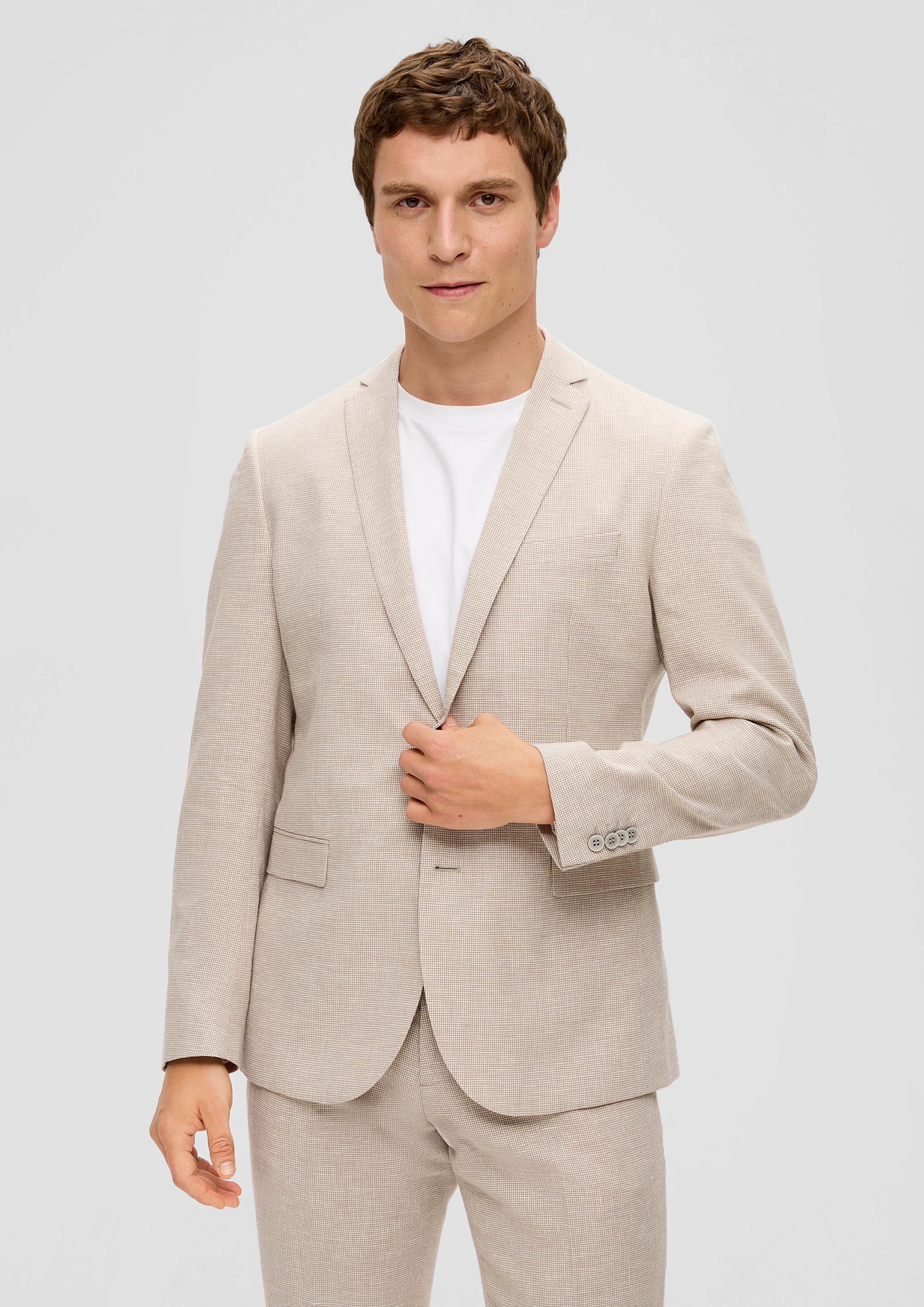 Slim: Sakko im Hahnentrittmuster  2142800-81N8