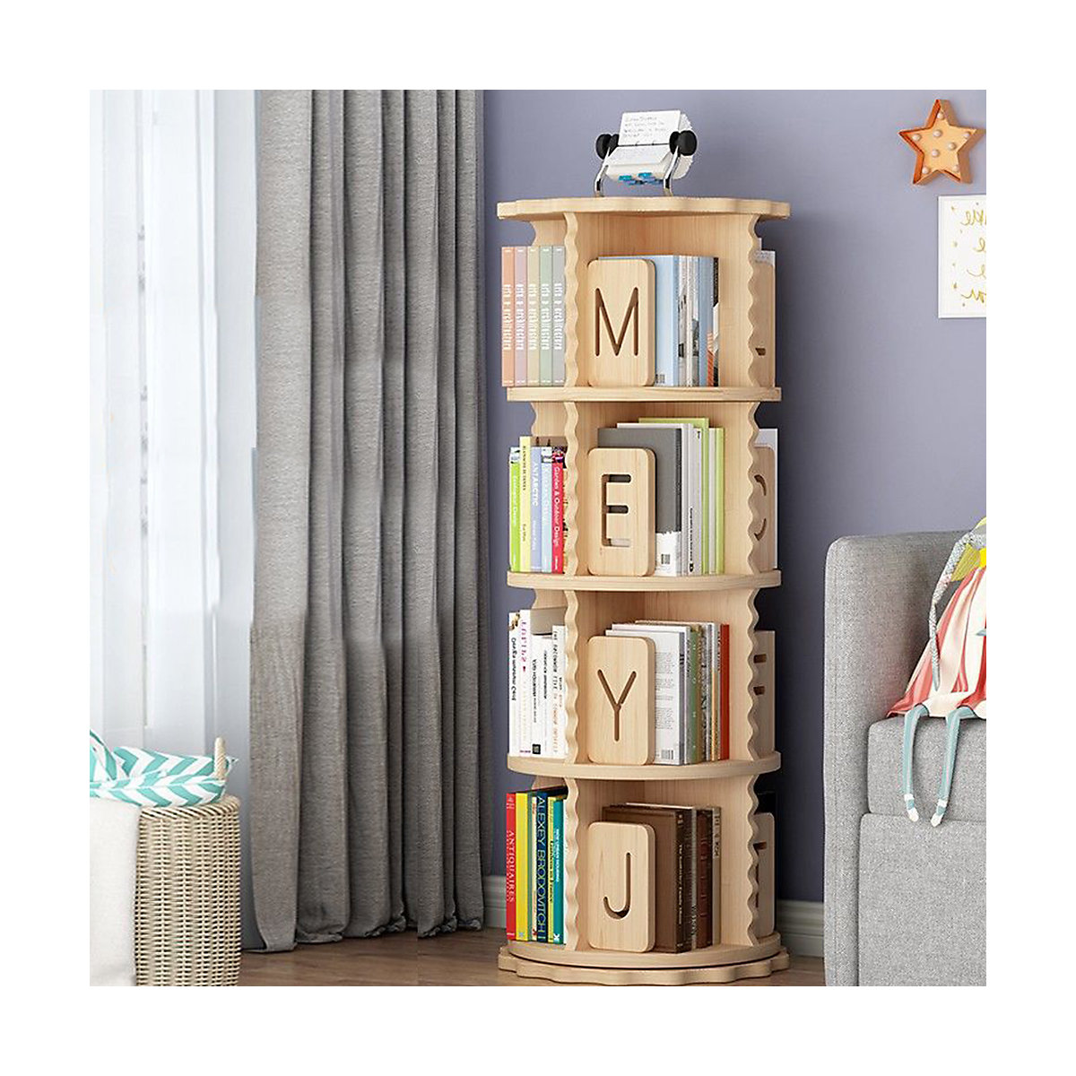 Drehbares Bücherregal