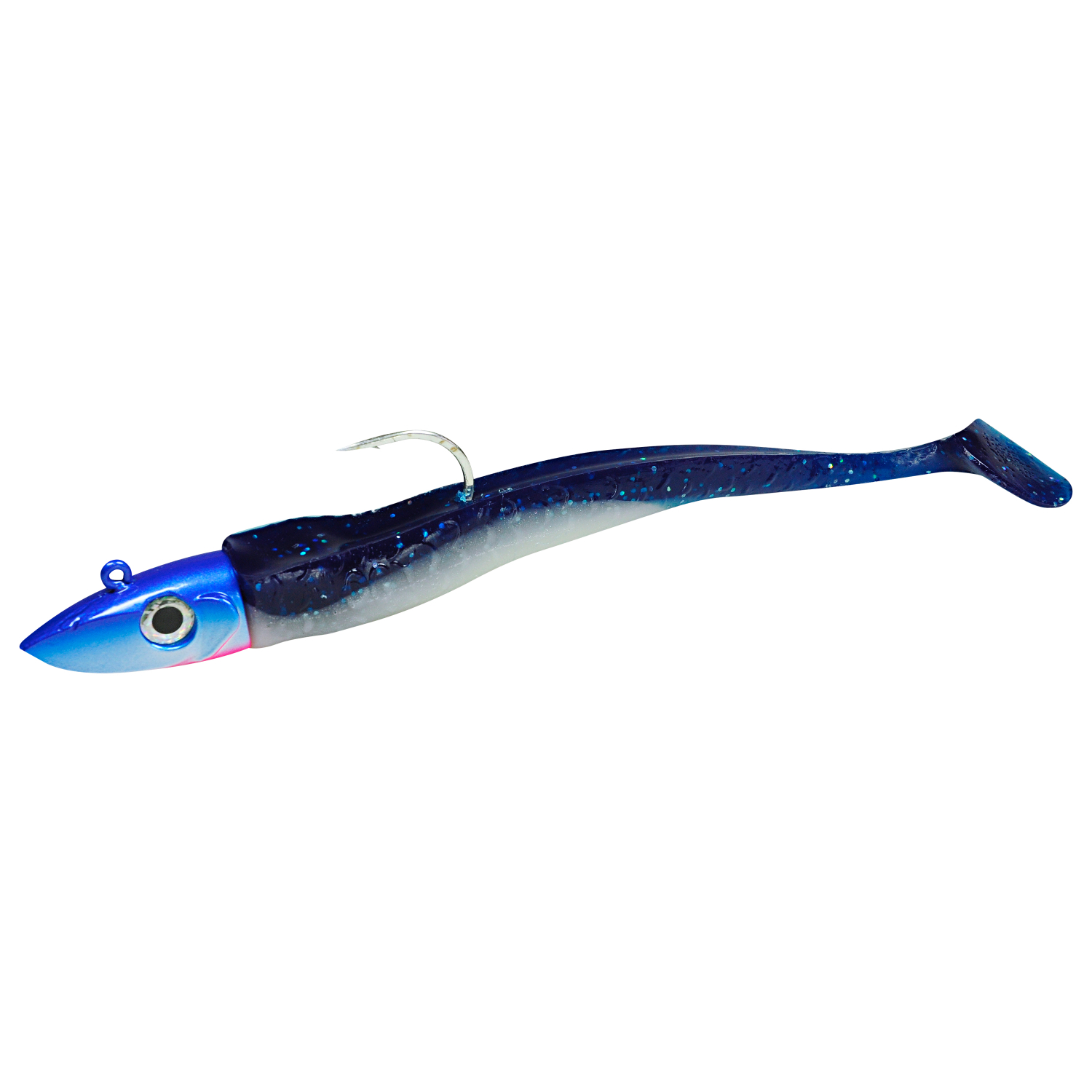 Eisele Gummiköder Hogy Twitcher + HDUV Paddle (Blau/Schwarz)