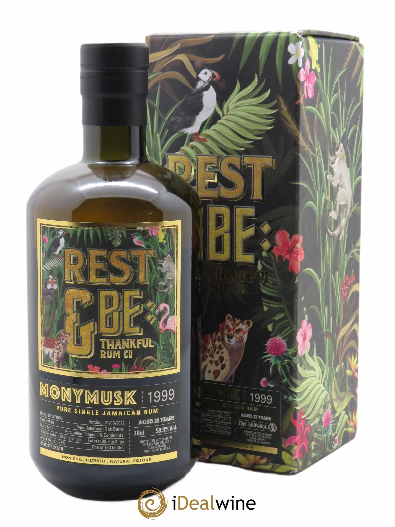 Rum Monymusk MPG Single Cask (70cl) 1999 - Lot de 1 Bouteille