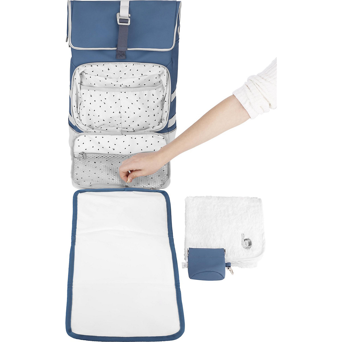 Wickelrucksack Le Sancy Mineral Blue