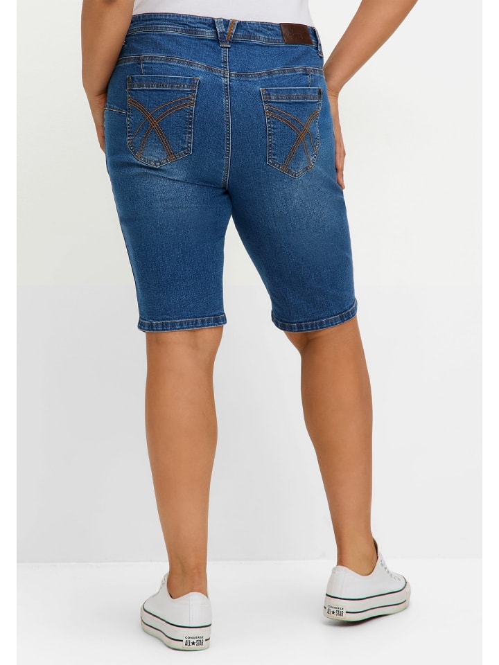 sheego Jeansbermudas in blue Denim günstig kaufen