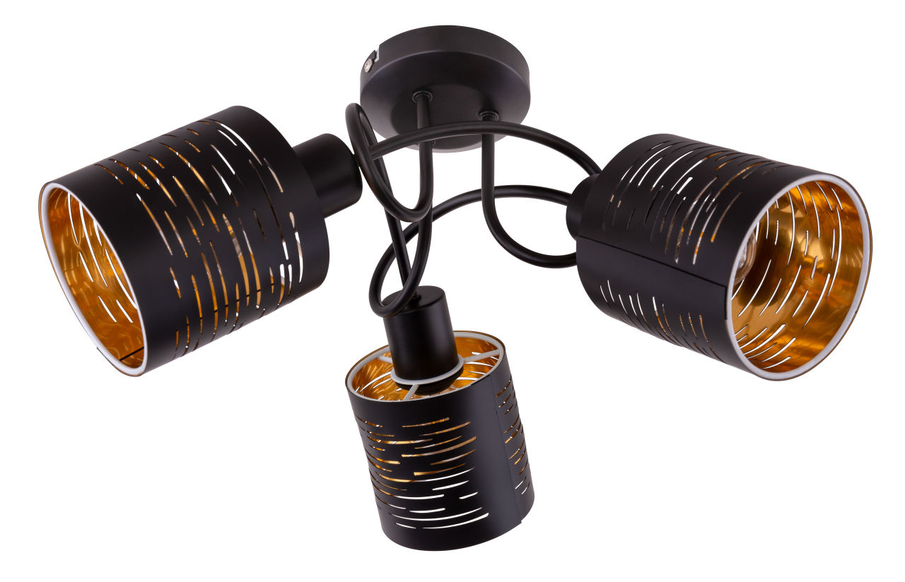 Globo Lighting - TUNNO - Deckenleuchte Metall schwarz, 3x E14