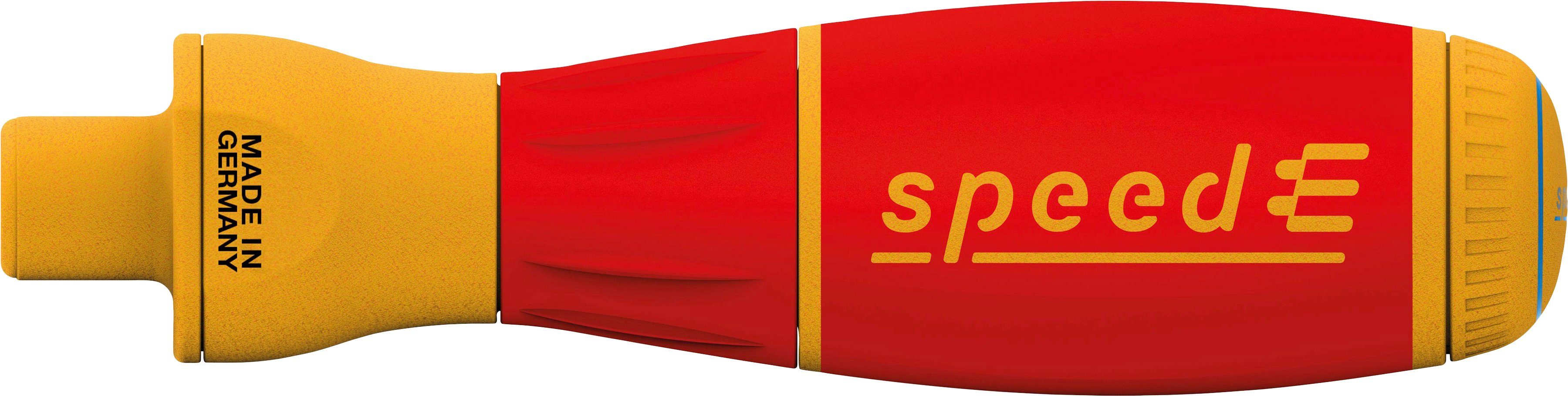 Wiha Schraubendreher E-Schraubendreher speedE® II electric (44318), (Set), 7-tlg. mit slimBits, Batterien und USB-Ladegerät in L-Boxx Mini