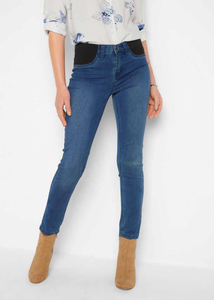 Jeans mit bequemem Bund