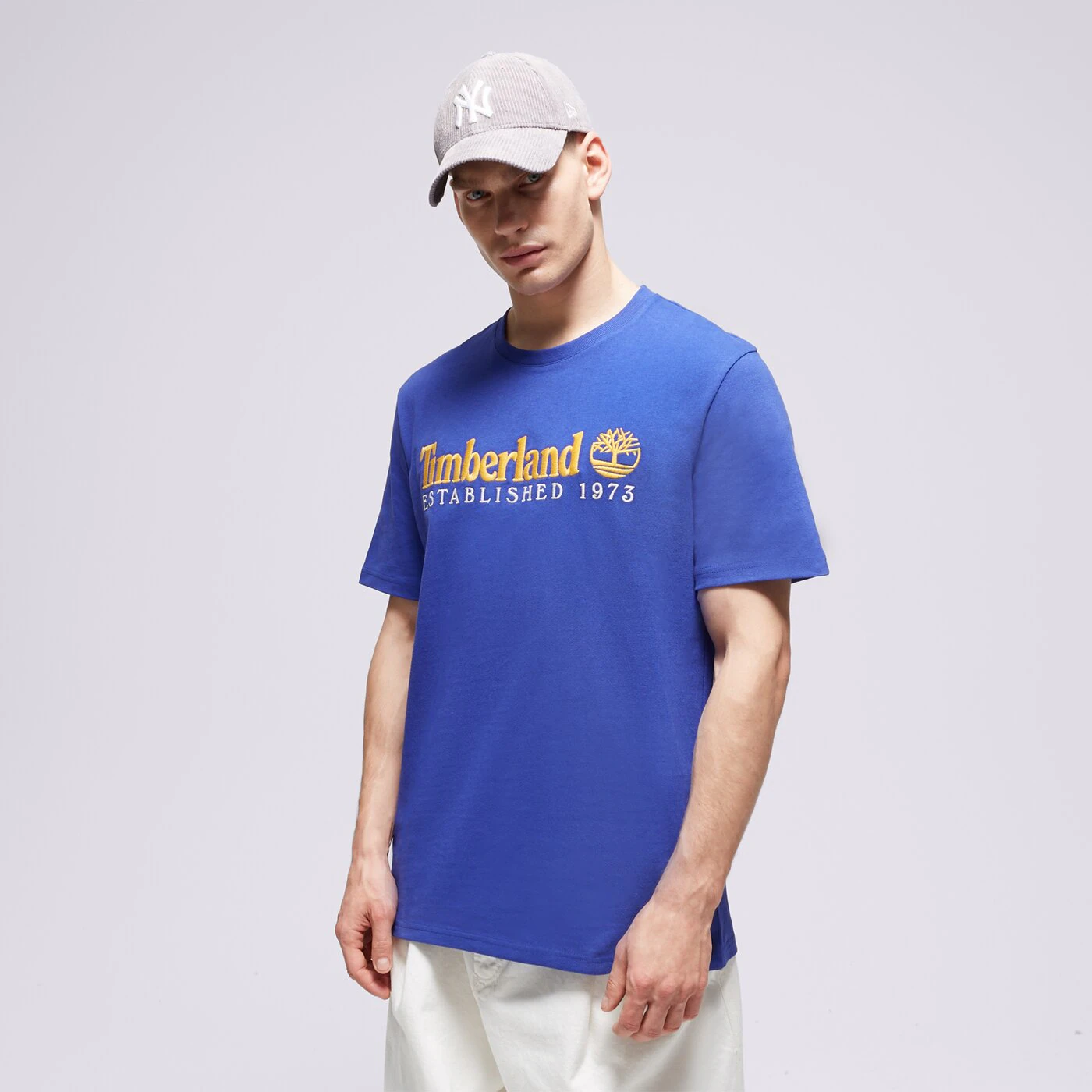 TIMBERLAND T-SHIRT SS EST. 1973 CREW TEE REGULAR Blau