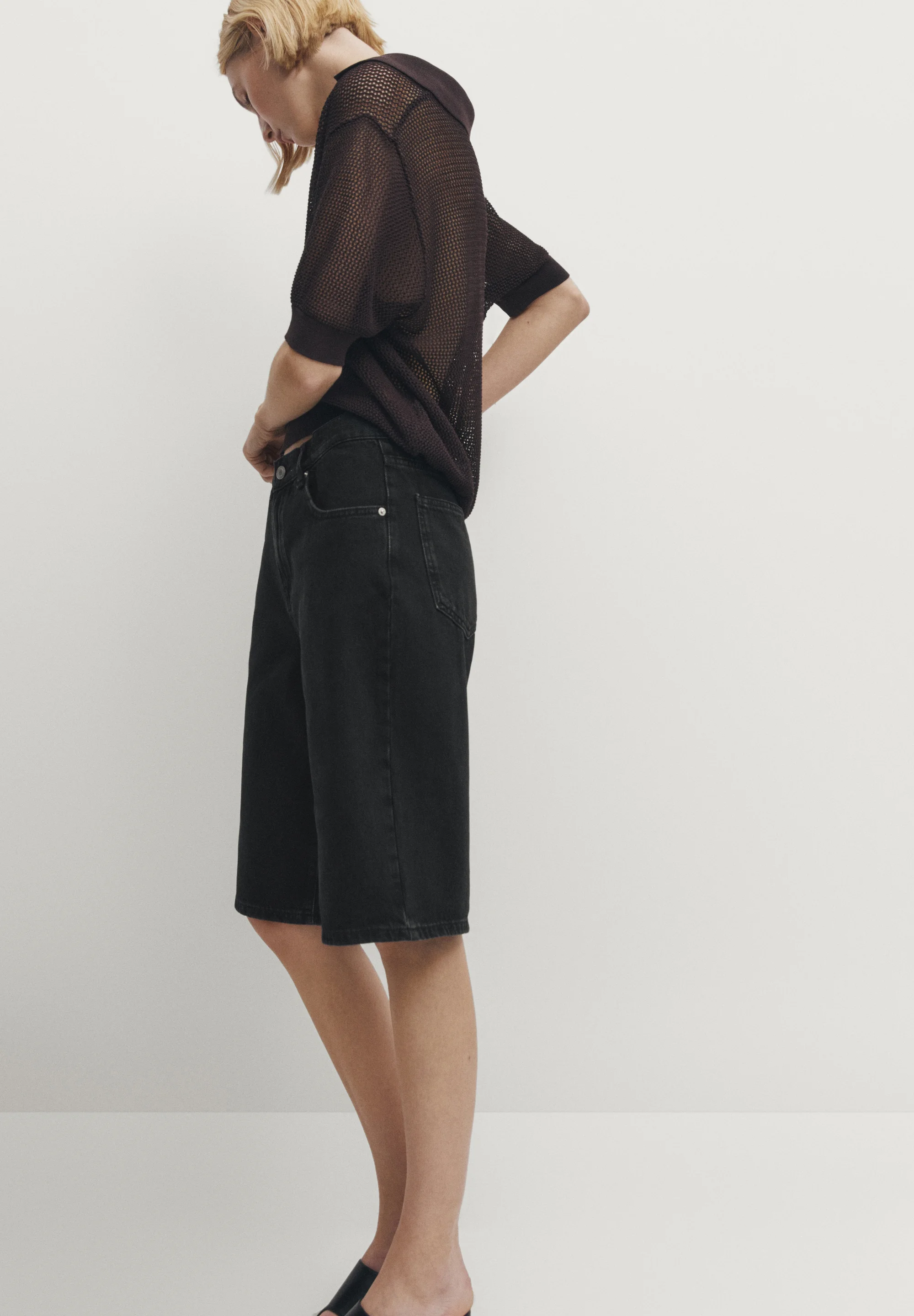 Pantalones cortos vaqueros Massimo Dutti