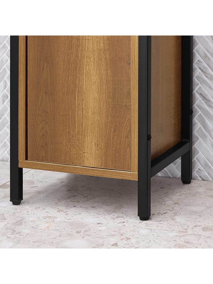 SoBuy Badezimmer-Hochschrank in Braun - (B)30 x (H)168 x (T)28cm günstig kaufen onesize