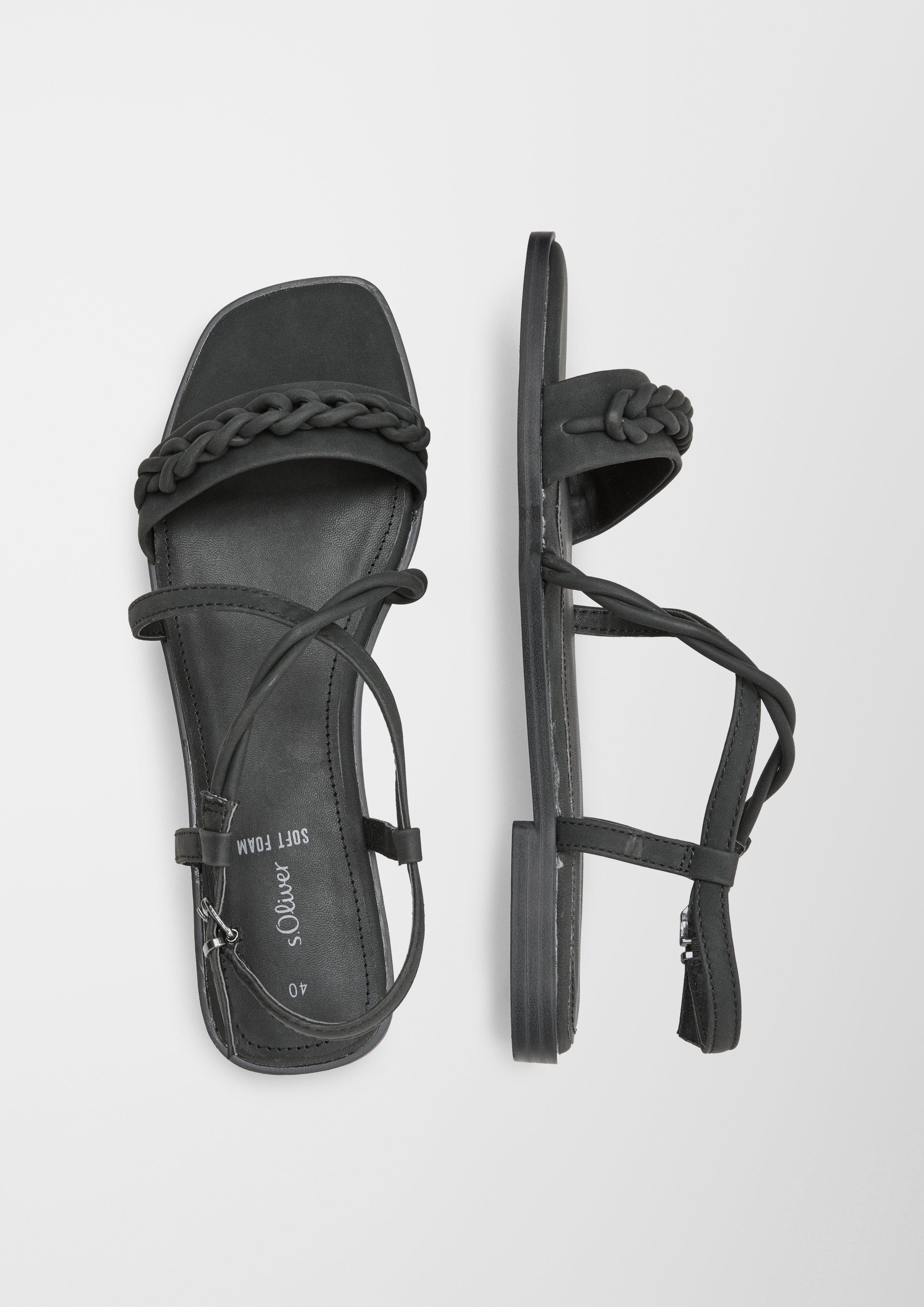 Sandalen mit Flecht-Detail  6007696-001