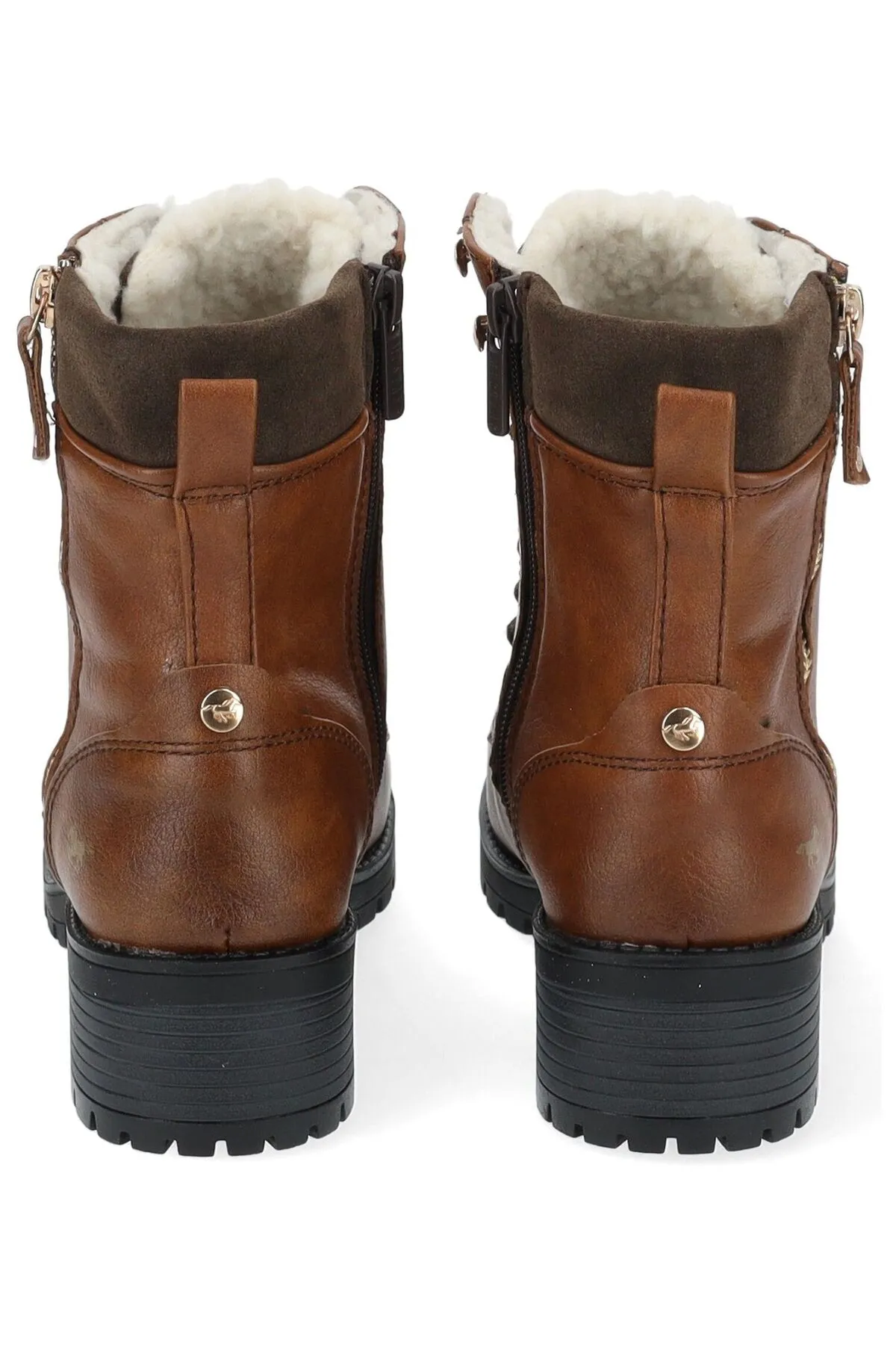 Mustang  Stiefelette - Braun - Blockabsatz