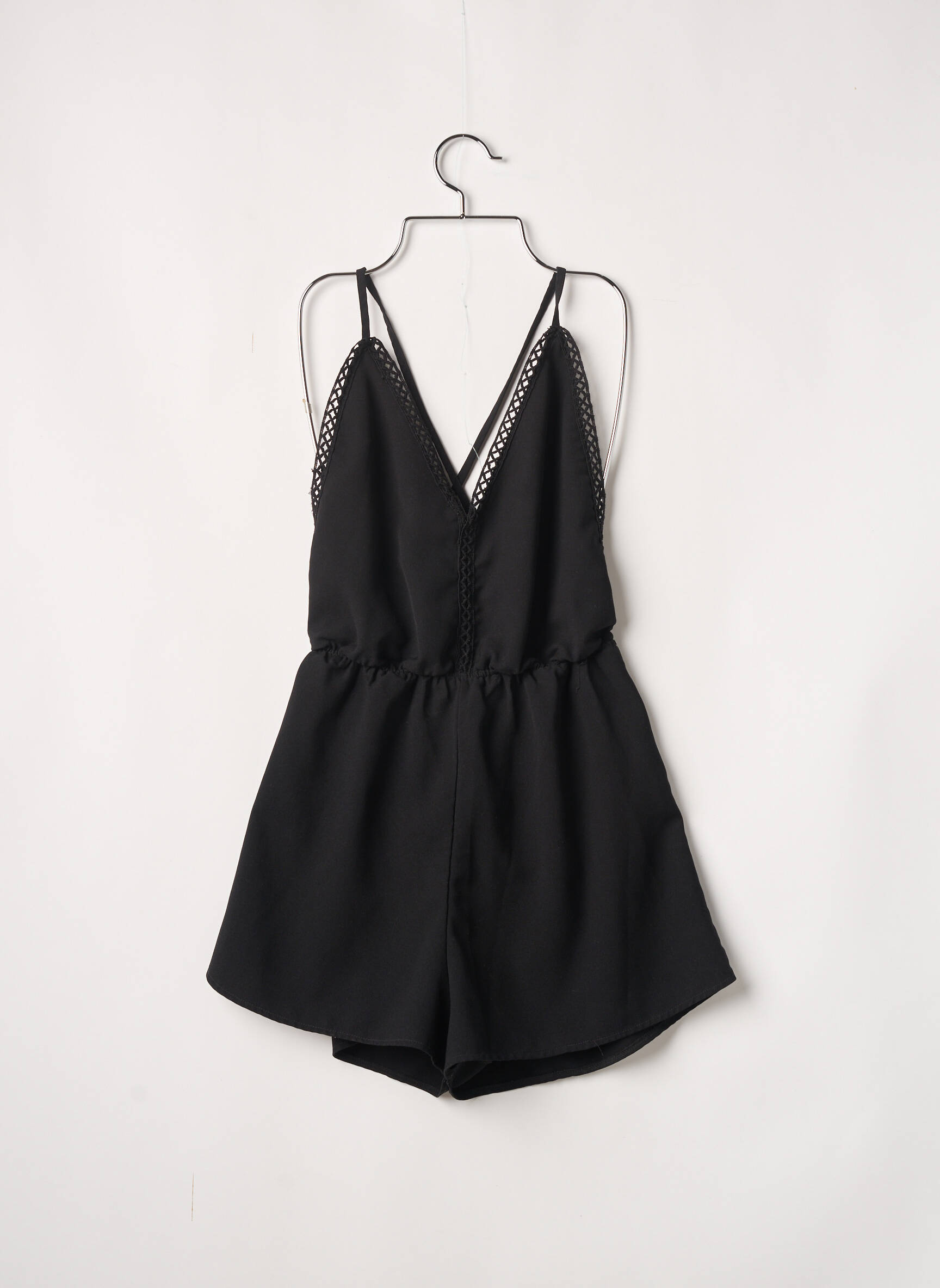 Sans Marque Combi Shorts Femme couleur noir