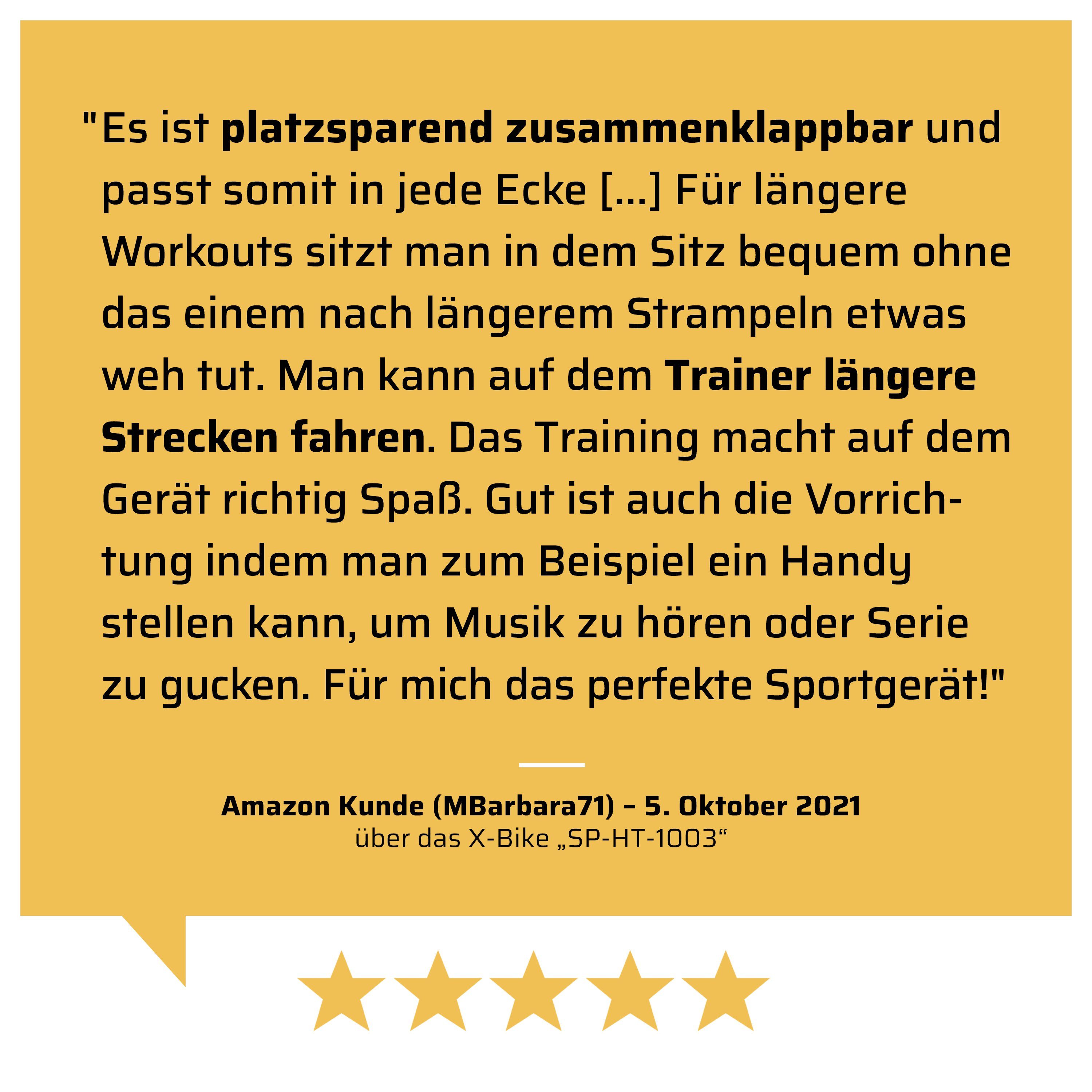 SportPlus Heimtrainer SP-HT-1003, Heimtrainer, klappbar für zuhause, Rückenlehne, SP-HT-1003
