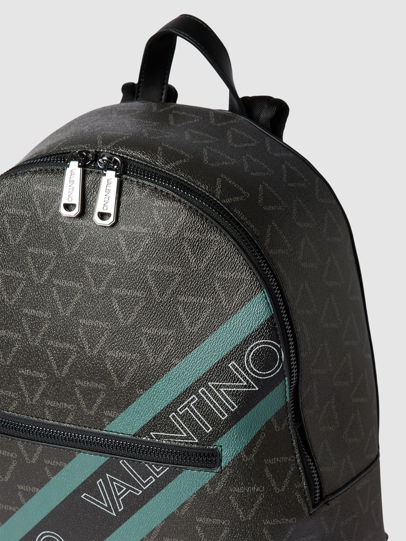 Rucksack mit Label-Detail Modell 'ARON' in hellgrün