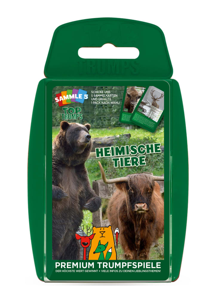 Winning Moves Top Trumps Heimische Tiere Quartettspiel in bunt günstig kaufen onesize