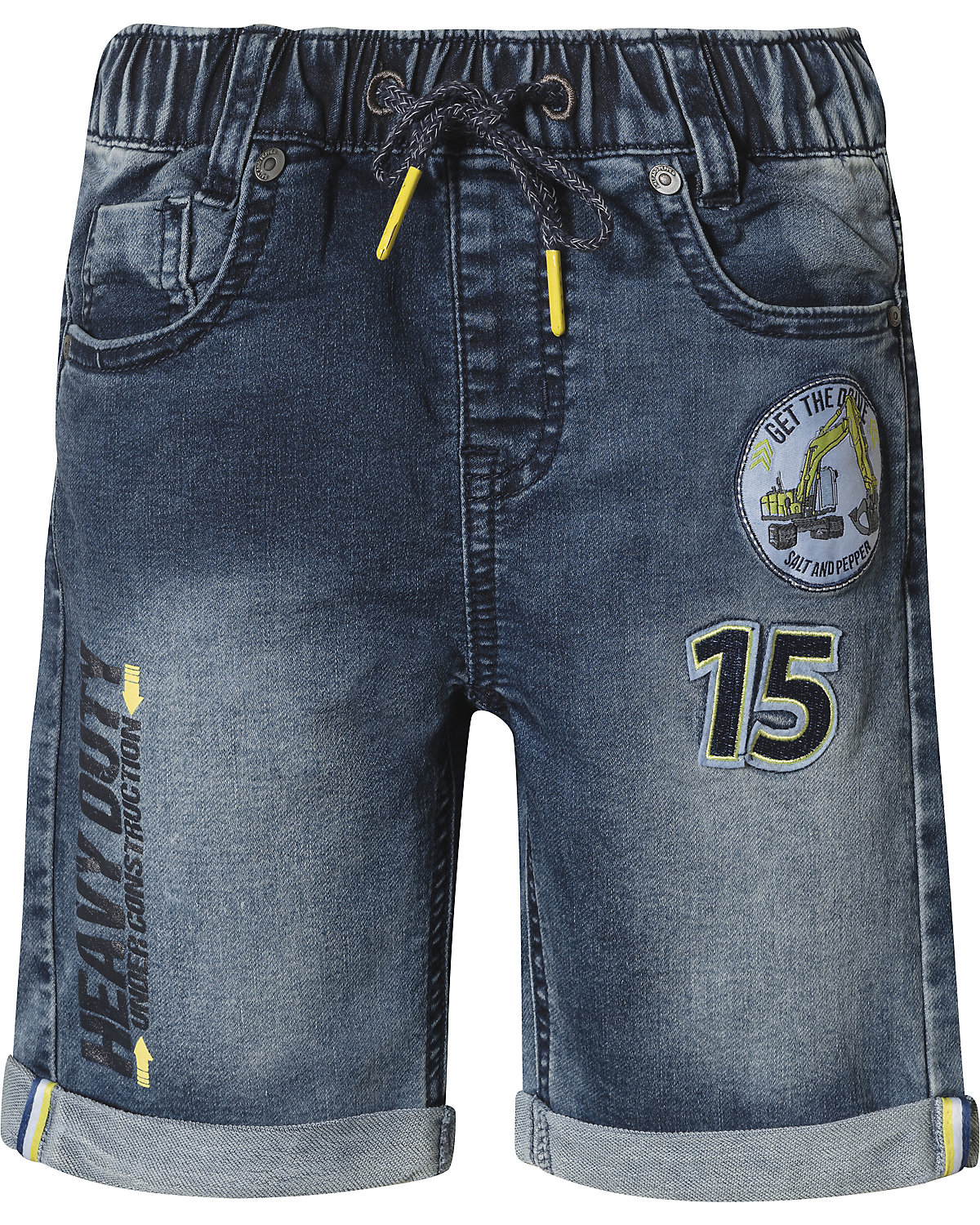 Jeansshorts Regular fit BAGGER für Jungen, Baustelle von SALT AND PEPPER