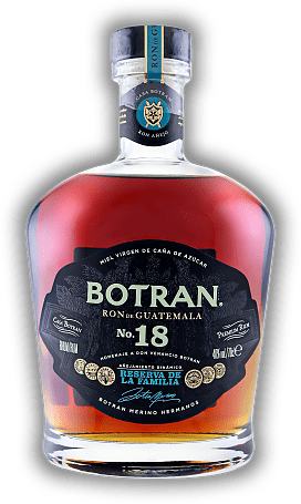 Botran No.18 Reserva de la Familia Botran No.18 Reserva de la Familia Spitzenprodukt der Ron Botran Range. Alter 5-18 J. - 0,7	 Liter - Vol 40%
