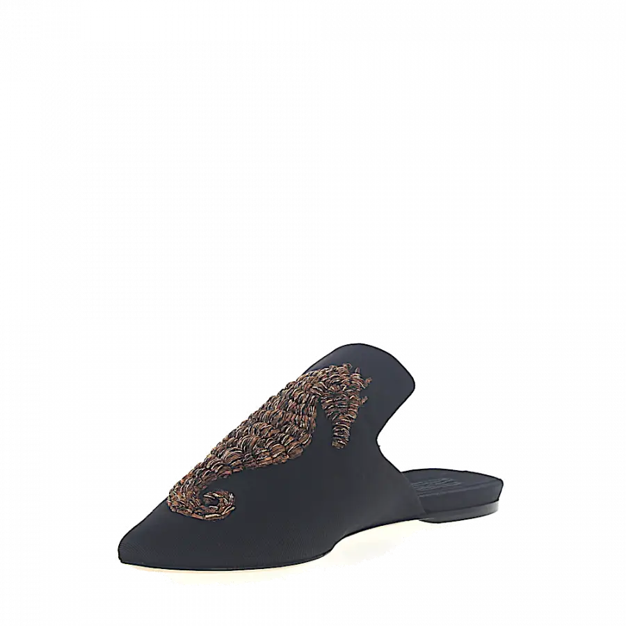 SANAYI 313 - Slipper 112840 Textil - schwarz