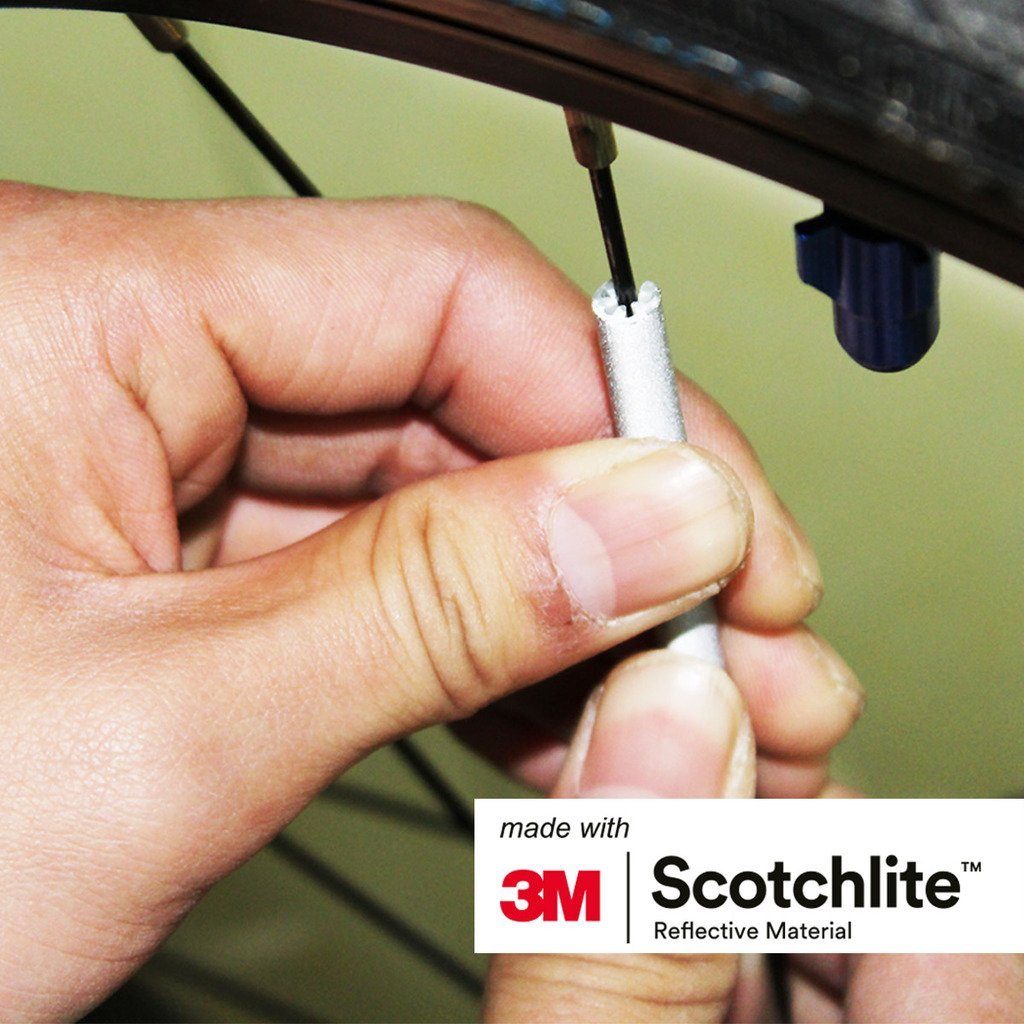 Salzmann Fahrradreflektor  3M Scotchlite Speichenreflektoren Fahrrad Speichen Reflektoren, (72 St)