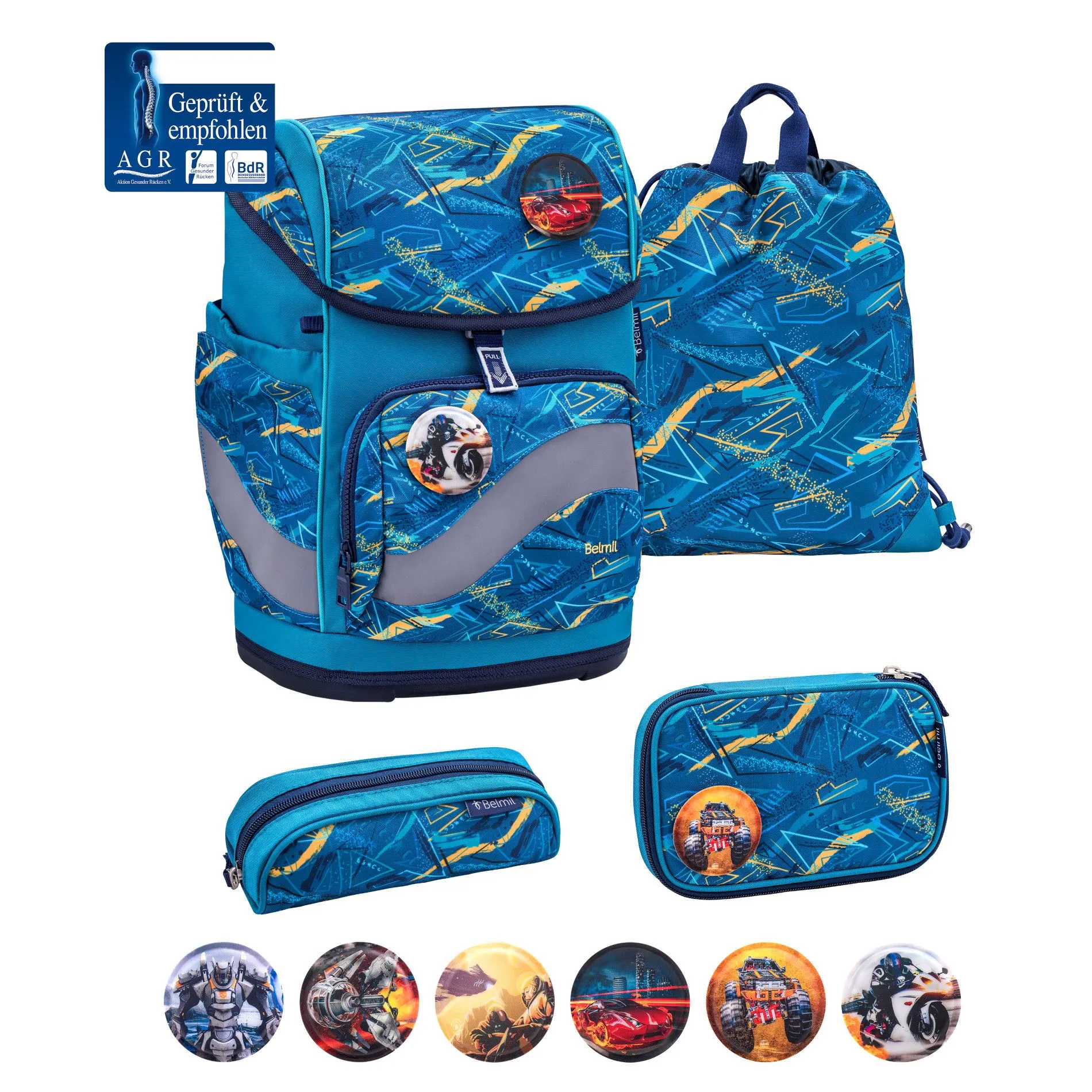 Belmil Premium Smarty Plus Baltic Schulra﻿nzen-Set 5-tlg