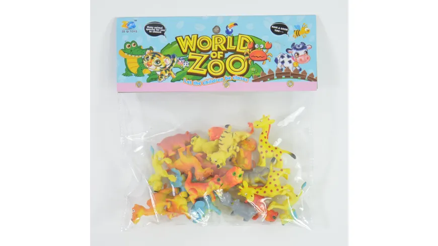 Kögler - Bunte Zootiere, ca. 4 cm, 20 Stück pro Set, im Polybeutel