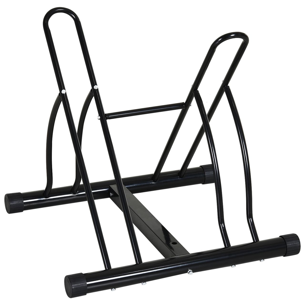 HOMCOM Universal Fahrradständer Montageständer Fahrrad Zubehör Metall Schwarz 60 x 54 x 57 cm