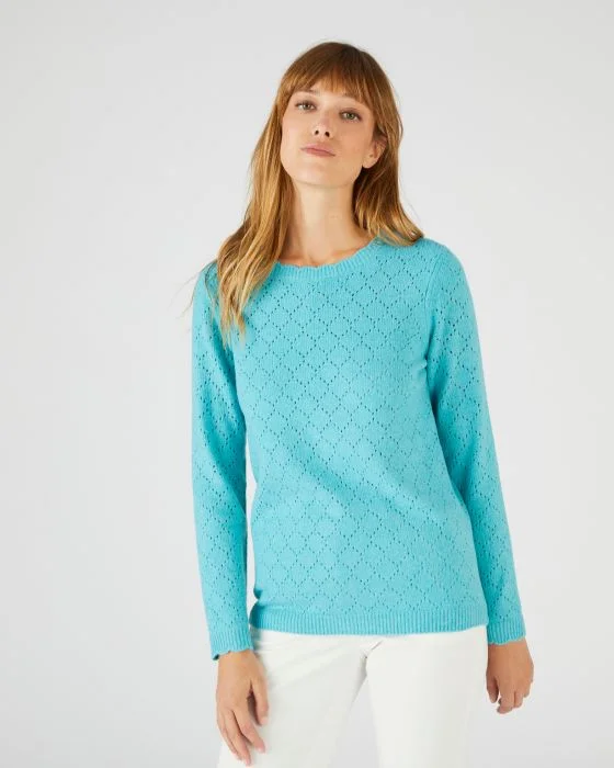 Pull maille ajourée