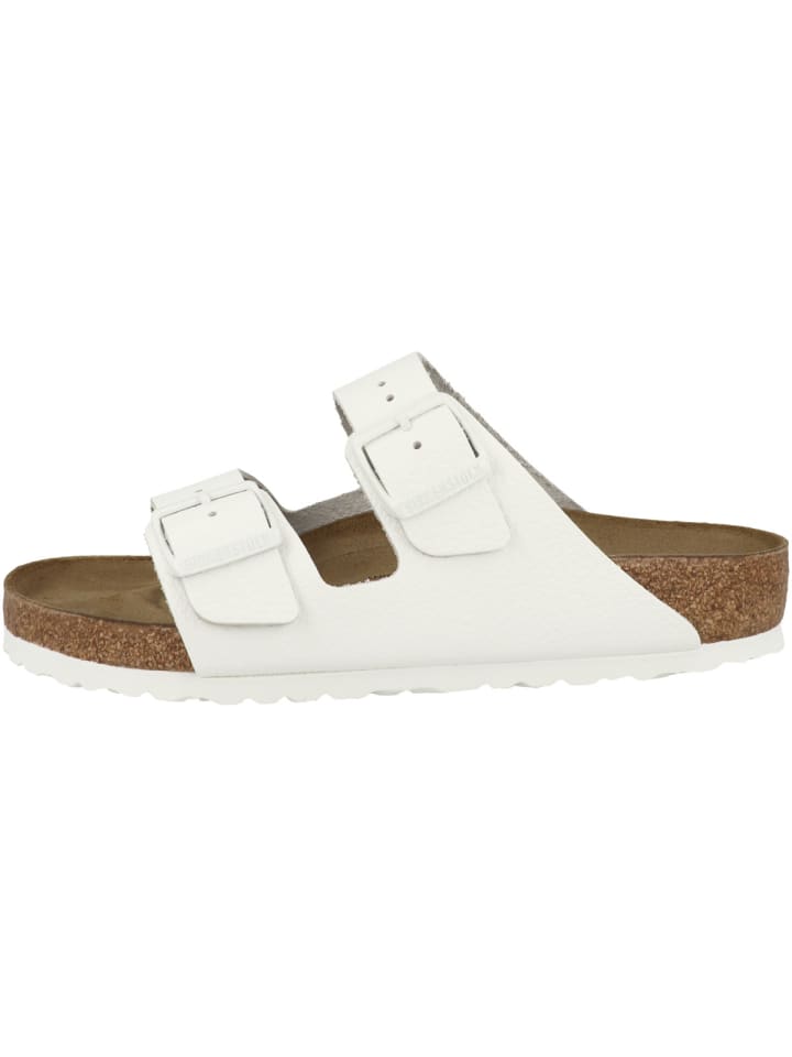 Birkenstock Sandale Arizona Naturleder normal in weiss günstig kaufen