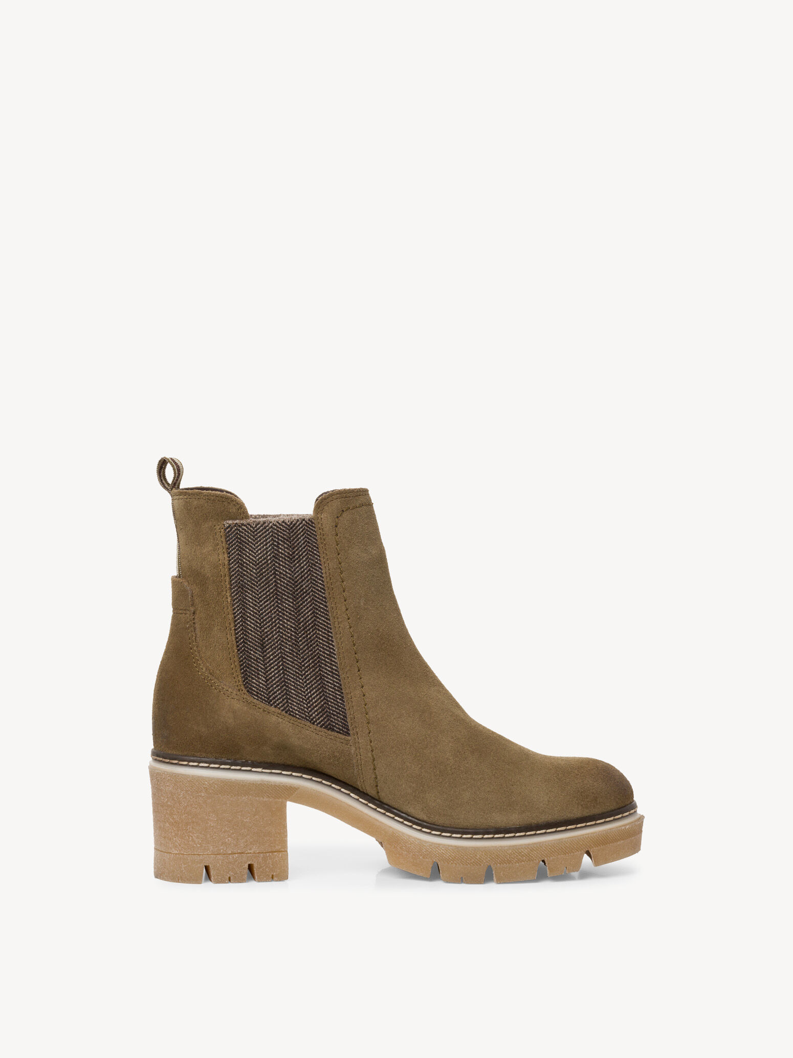 Bottine Chelsea en cuir - vert