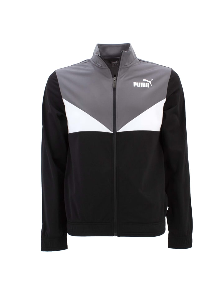 Puma Trainingsanzug Colorblock Poly Suit Kids in Schwarz günstig kaufen