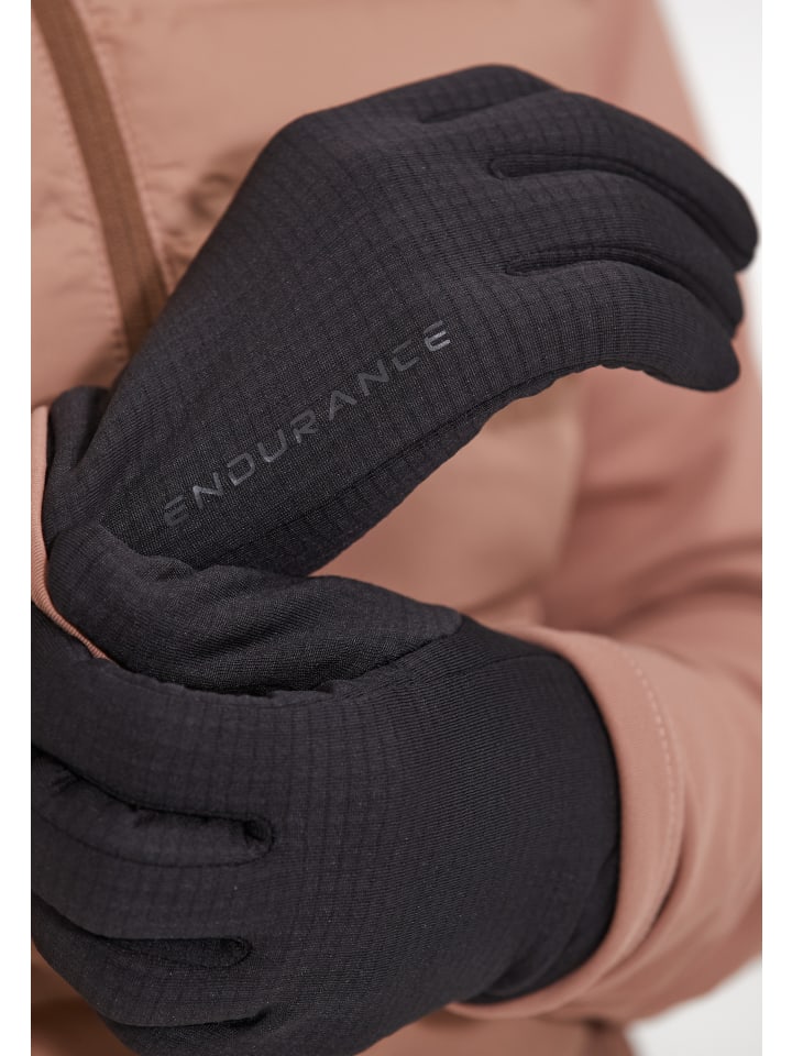 Endurance Handschuhe Nevier in 1001 Black günstig kaufen