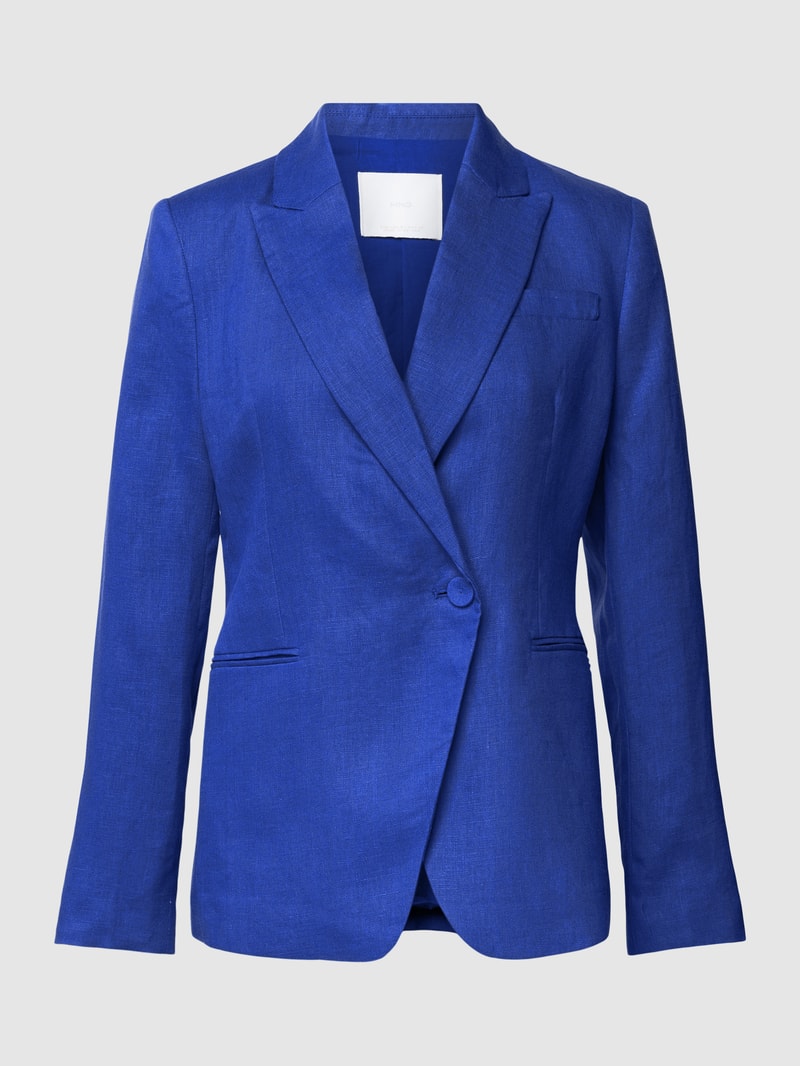 Blazer mit asymmetrischer Vorderseite Modell 'LINET' in royalblau