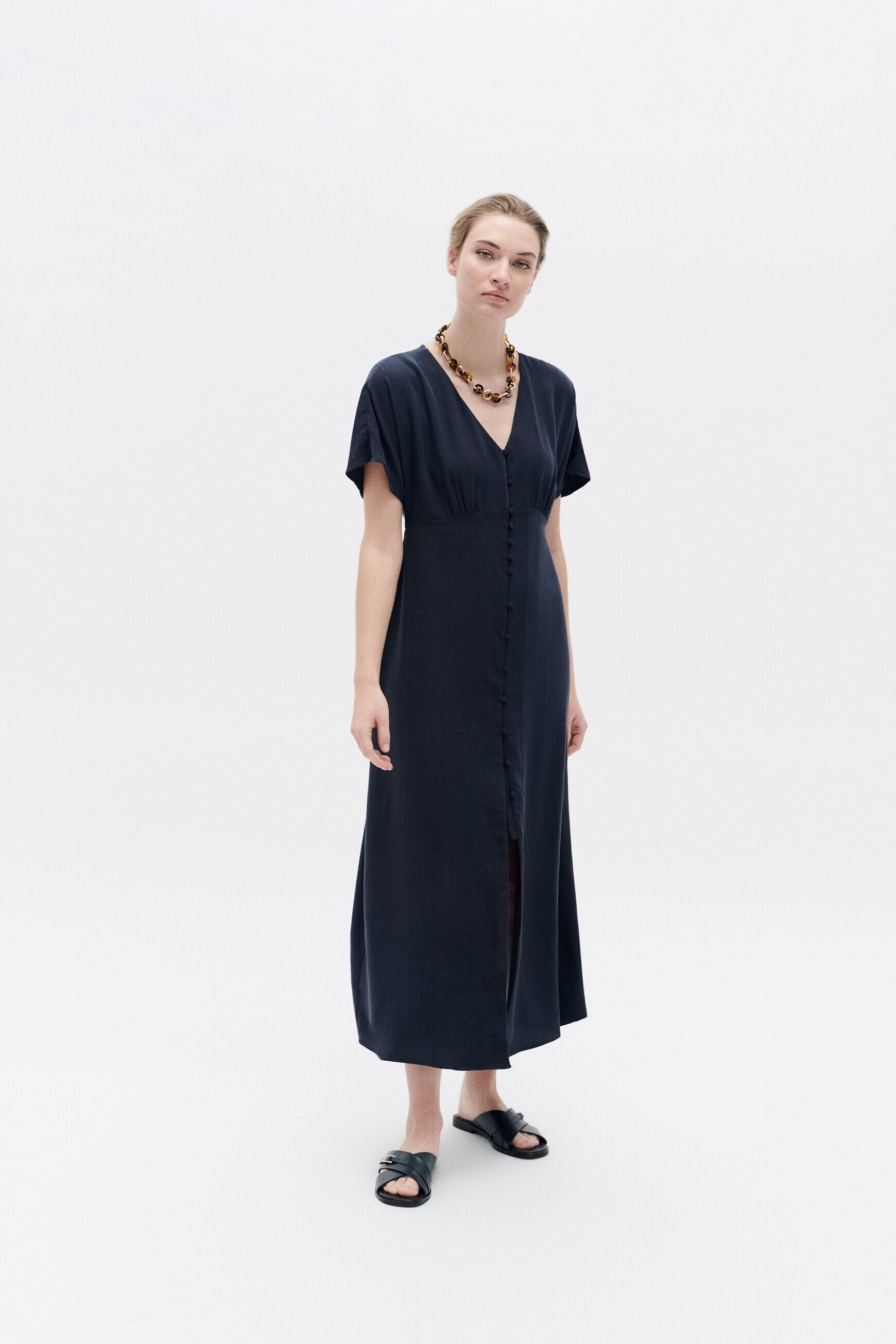 Robe rkarine bleu marine femme