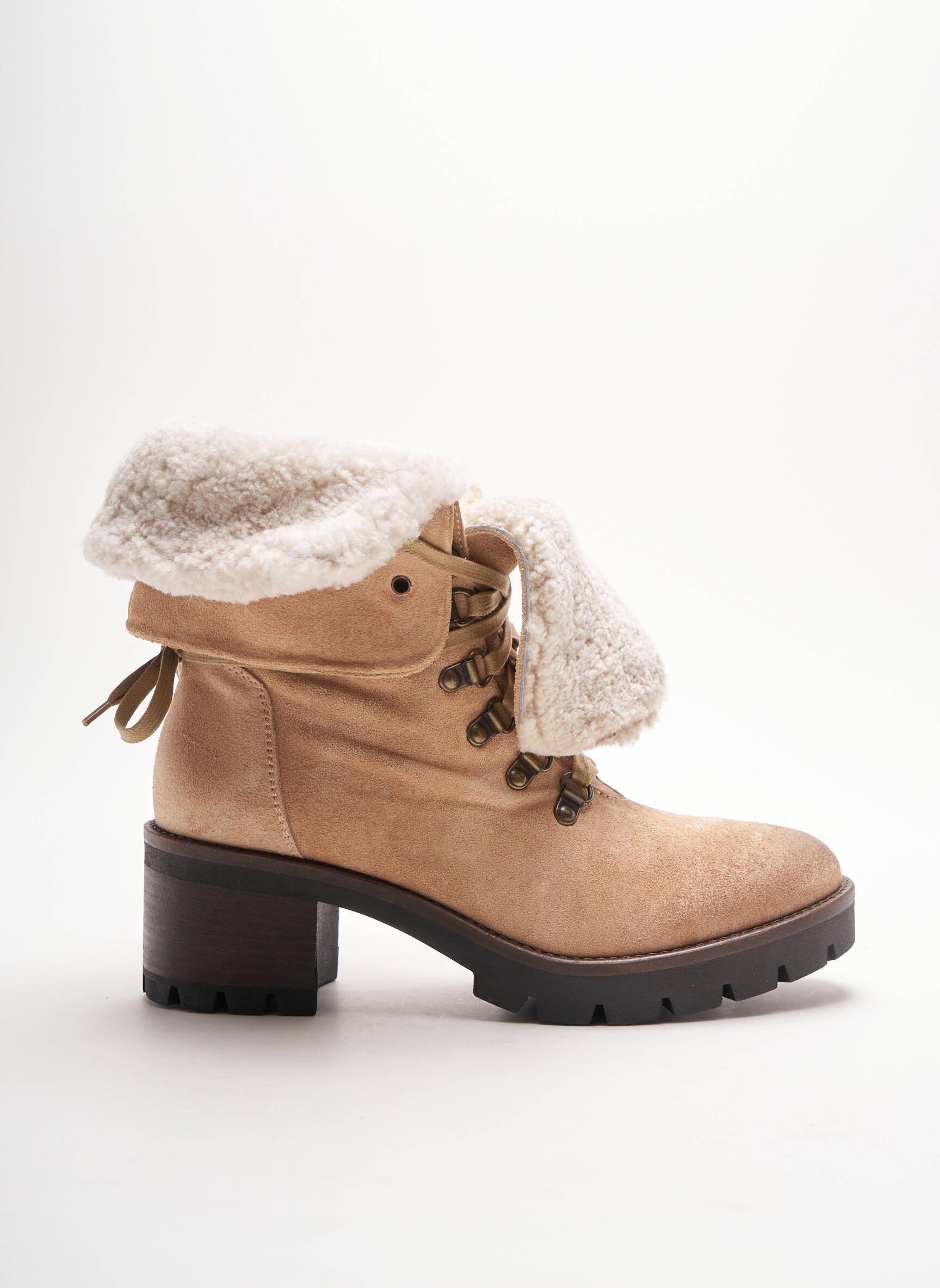 Alisa Bianchini Bottines Femme couleur beige